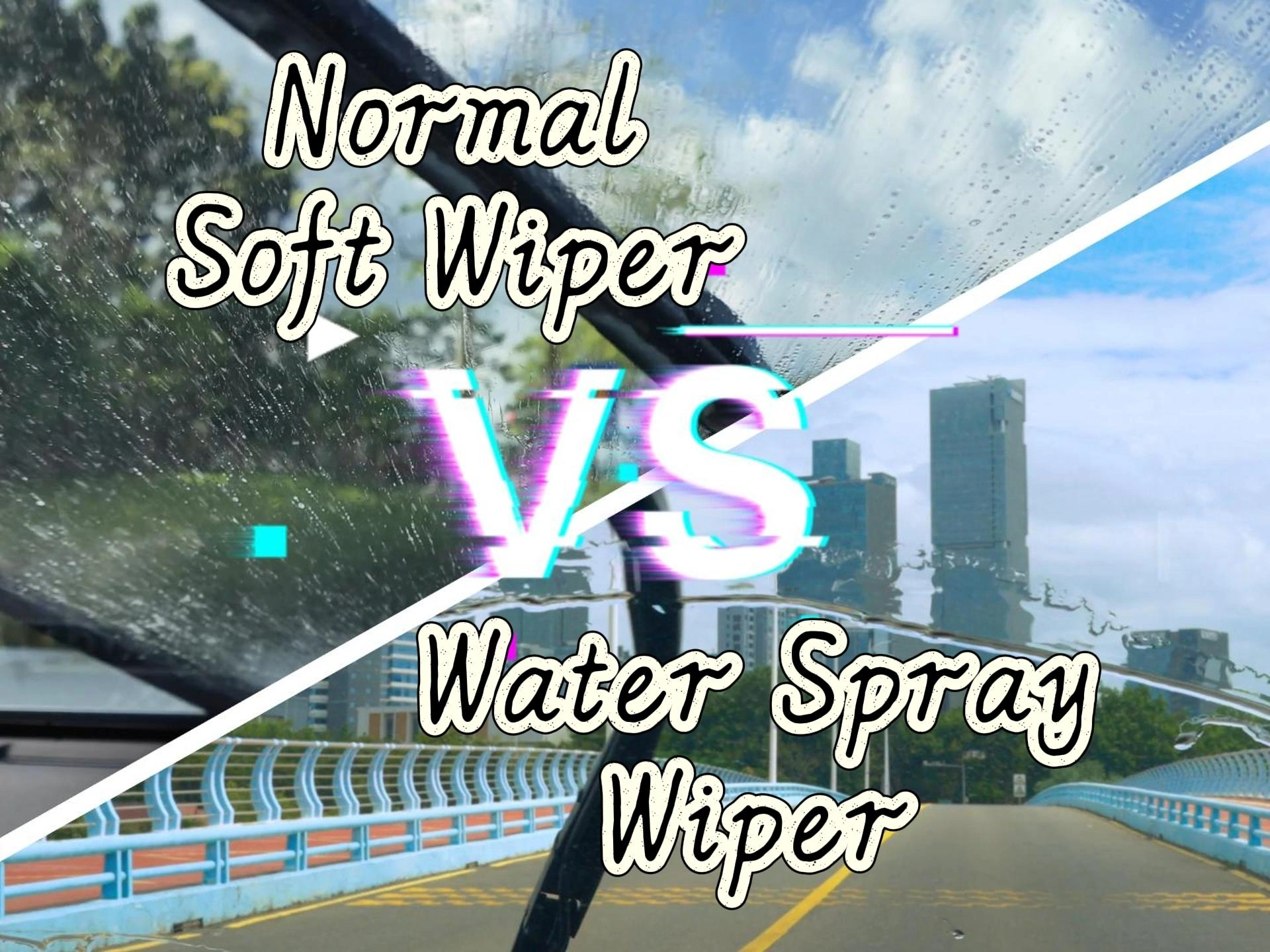 Vergleich eines professionellen Herstellers: Wasserspray -Scheibenwischer oder normale Scheibenwischer?